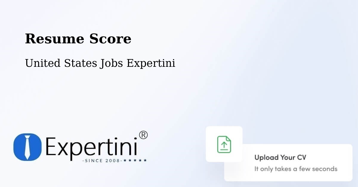Resume Score & Job Description Match Tool – Hammond - United States Jobs Expertini